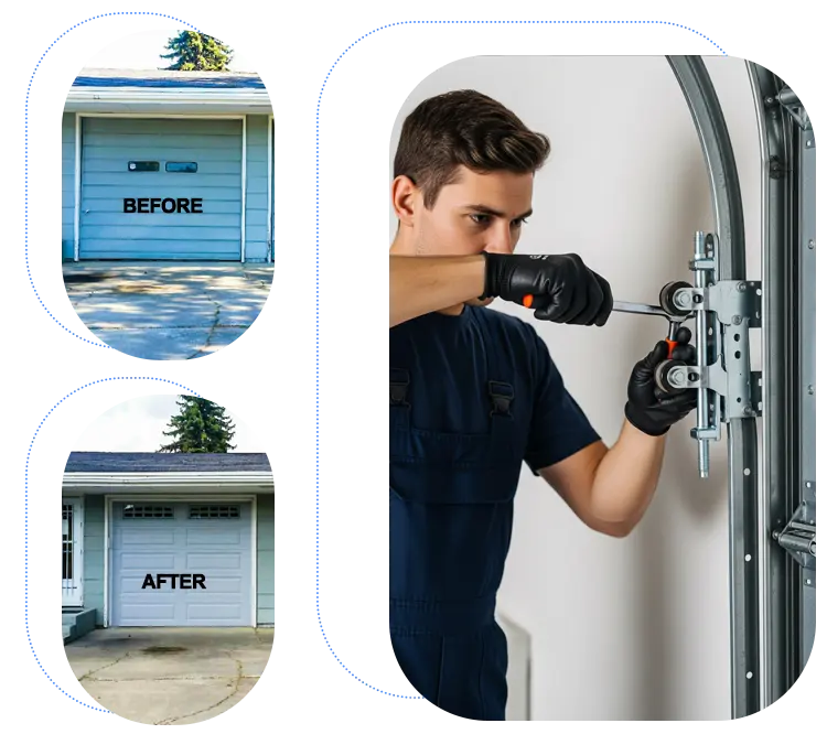 Emergency roller repair and installation