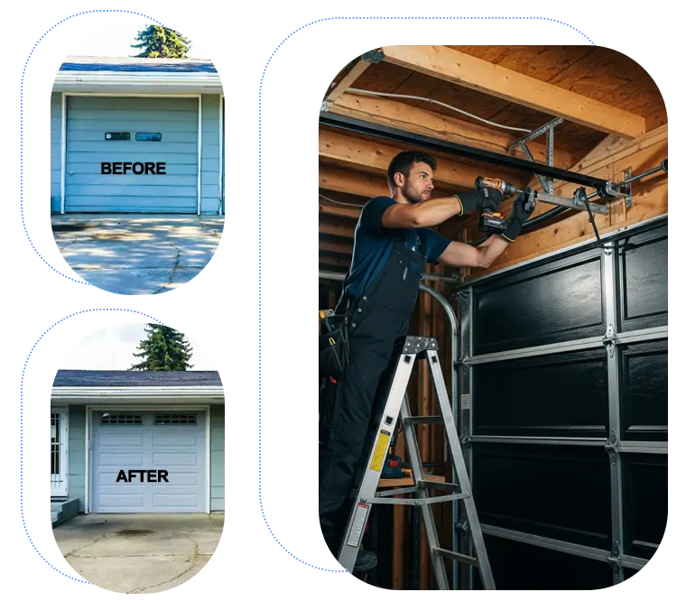 Emergency residential garage repair banner