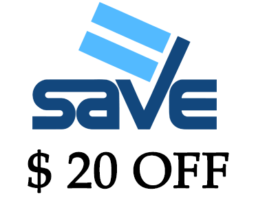 save $ 20 off